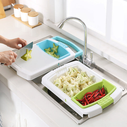 Cutting Board with Kitchen Drain